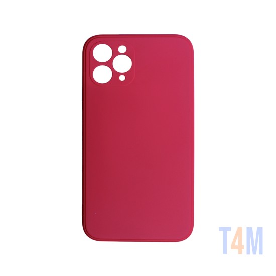 Funda de Silicona Suave para Apple iPhone 11 Pro Max Rojo